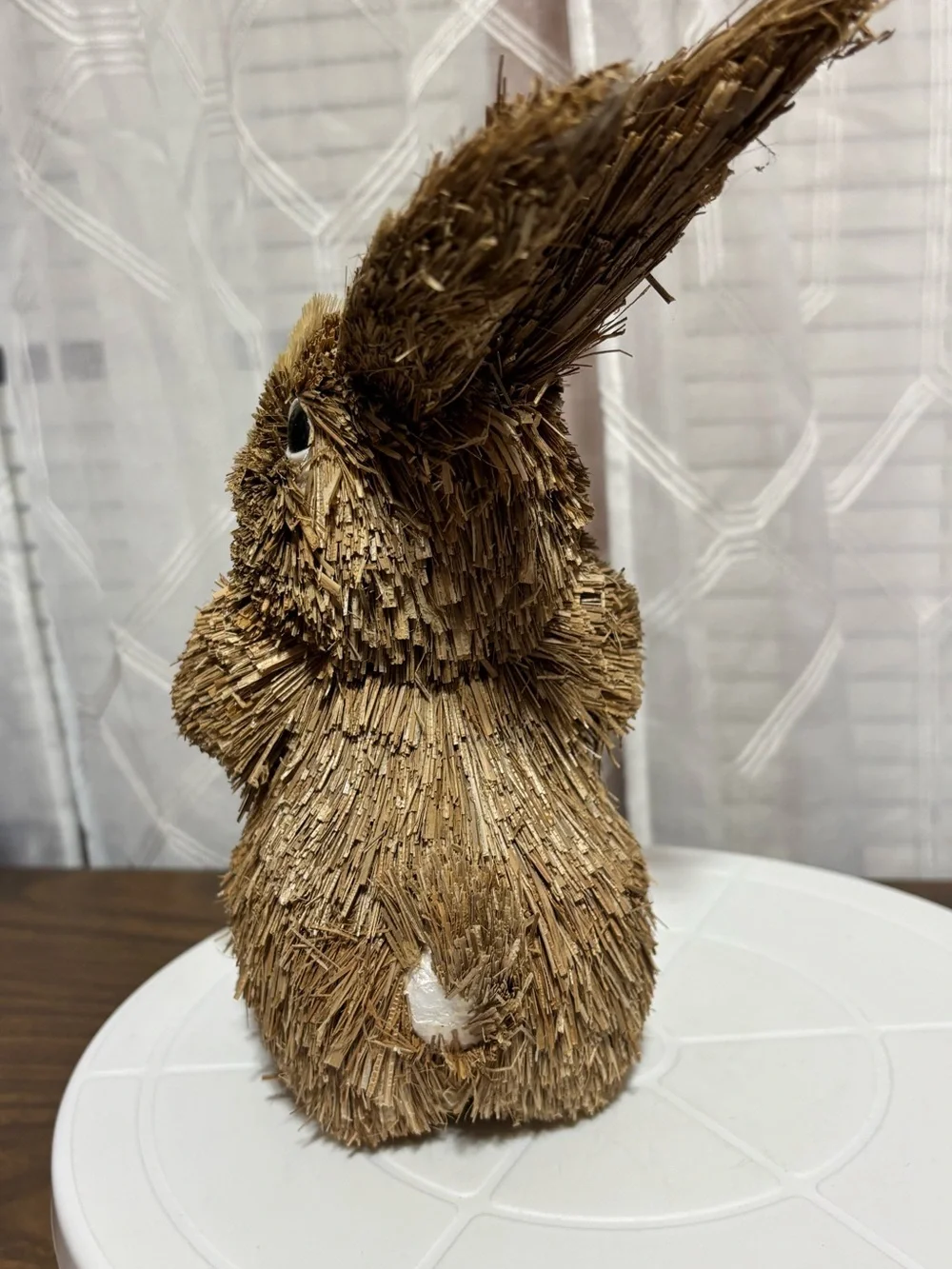Brown Bunny with Orange Carrot Small Pet Décor